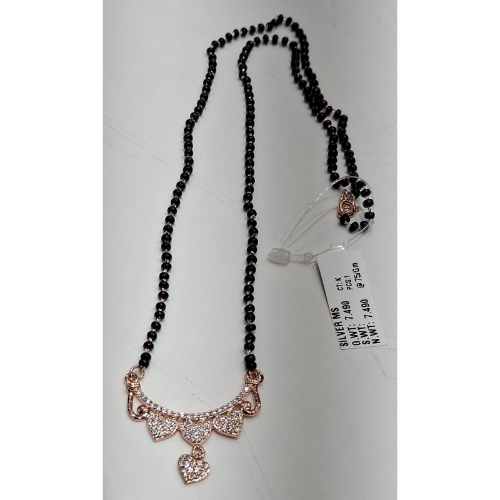 92.5 ROSE FINISH STERLING MANGALSUTRA