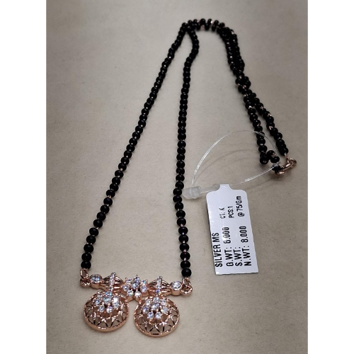 92.5 ROSE FINISH STERLING MANGALSUTRA