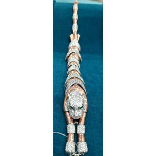 92.5 ROSE FINISH SILVER BRASLATE (MALE)